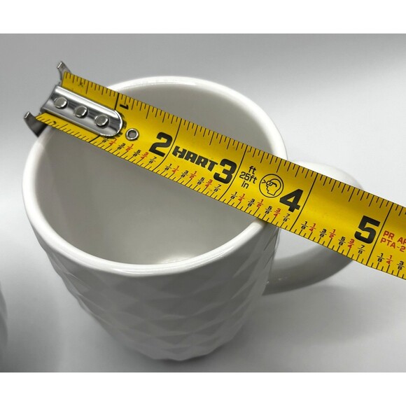 Coventry Fine Porcelain Parthenon Sugar Bowl w/ Lid & Coffee Mug Set White - Picture 15 of 15